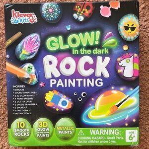 Glow in the Dark Rock Painting Kit - Multicolor